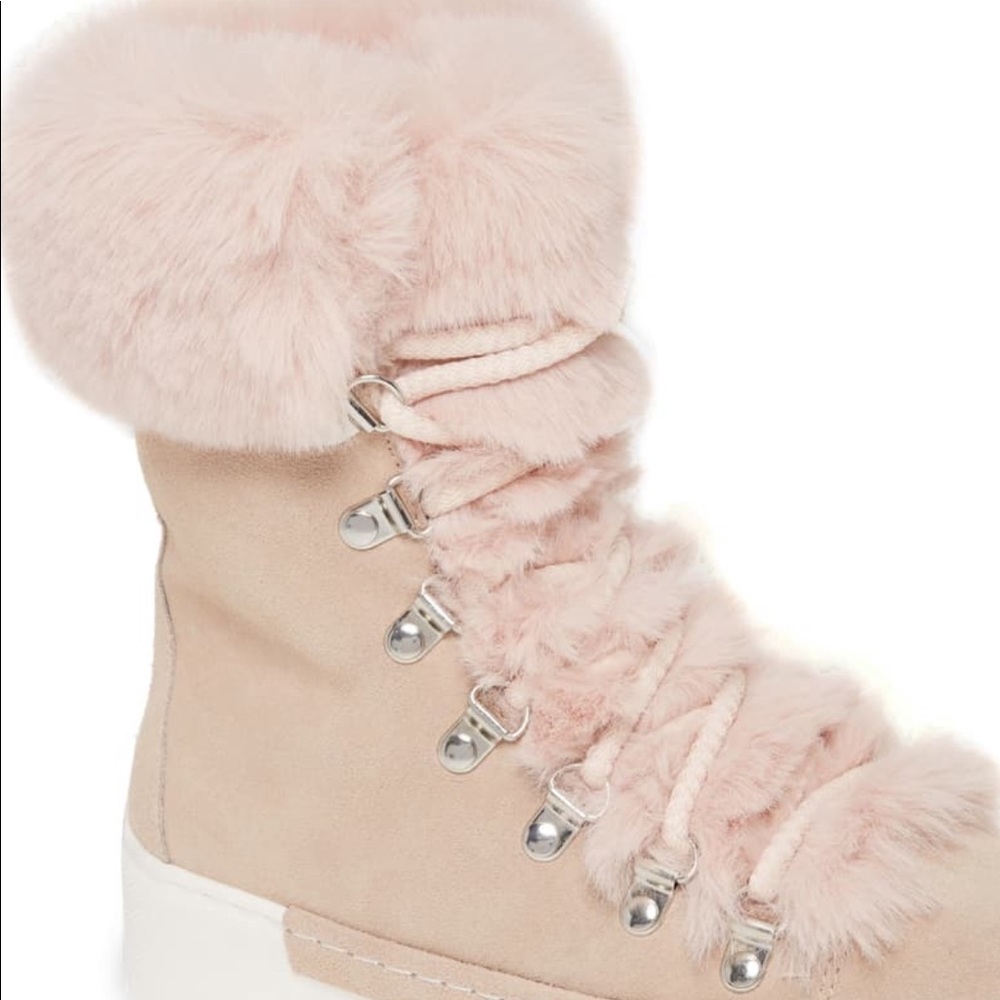 Cecelia Mew York Faux Fur Boots NWOB